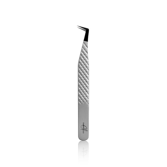 90° Diamond Grip Boot Tweezer (Fiber Tip)